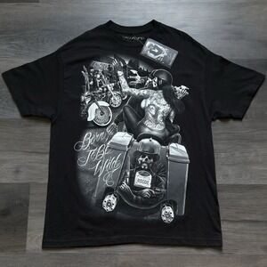New DGA Ride Or Die Cholo Skull Biker T-shirt Mens XL David Gonzales Chola
